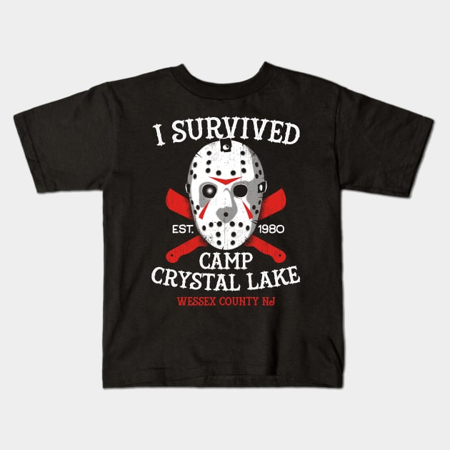 Camp Survivor Kids T-Shirt by GoodIdeaRyan